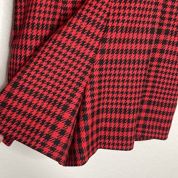 New Zara Red and Black Houndstooth Short, Suit Romper Size Small NWOT - Picture 6 of 7